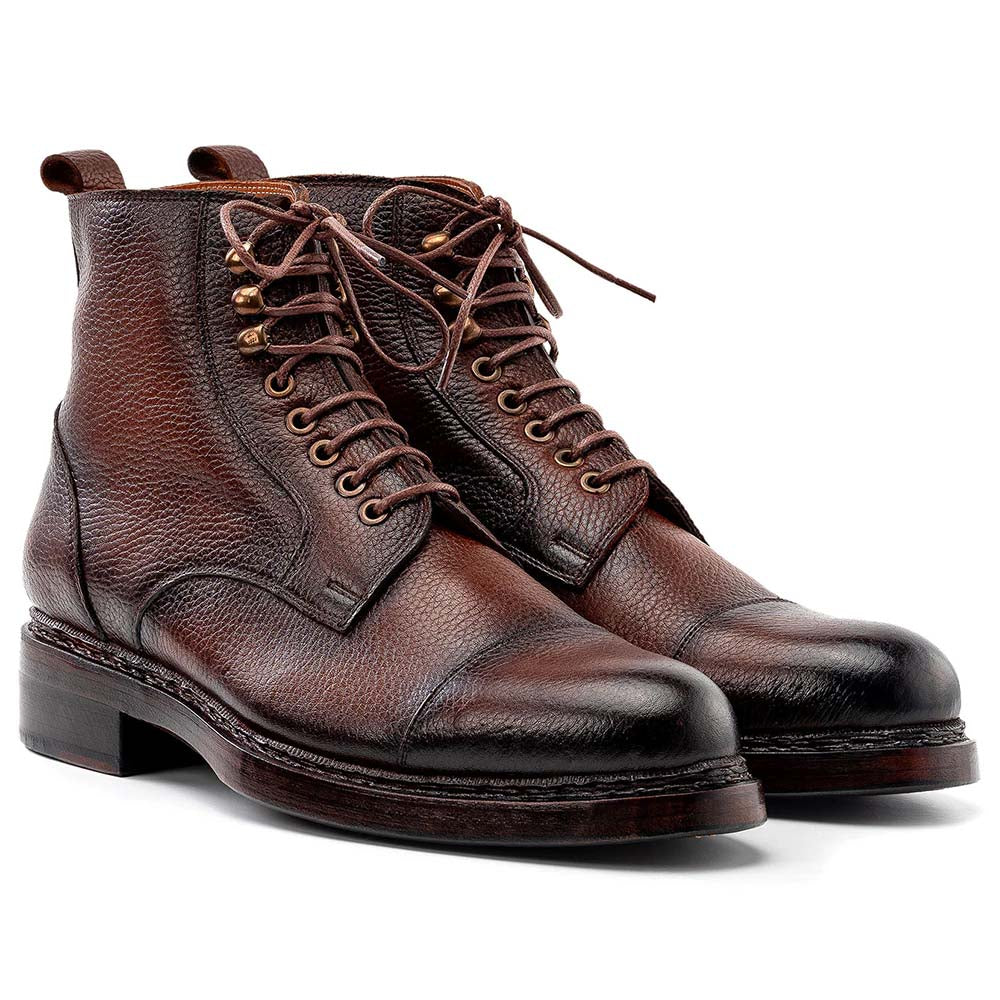 Paul Parkman Floater Leather Boots Brown