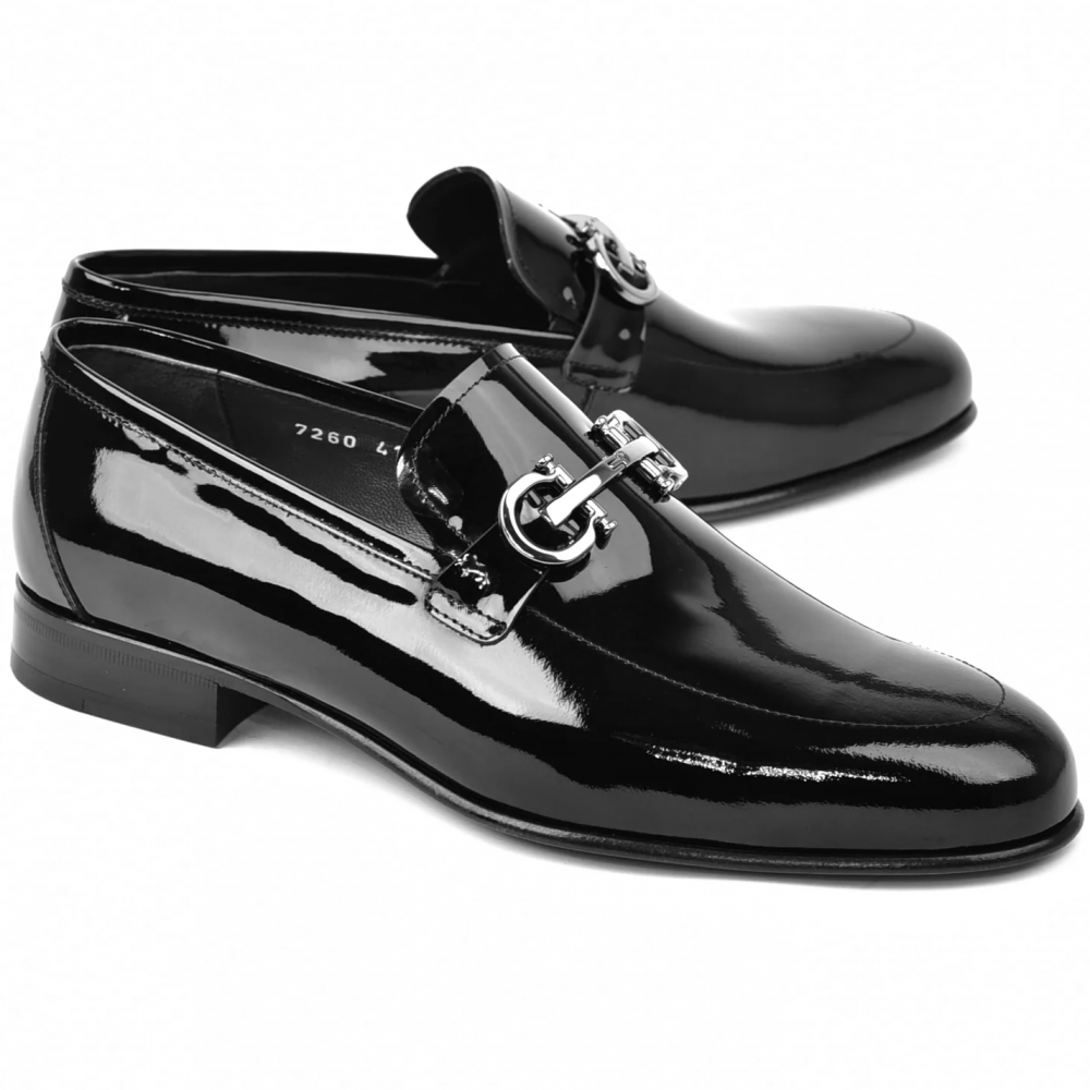 Corrente C00012-7260 Formal Bit Loafer Black