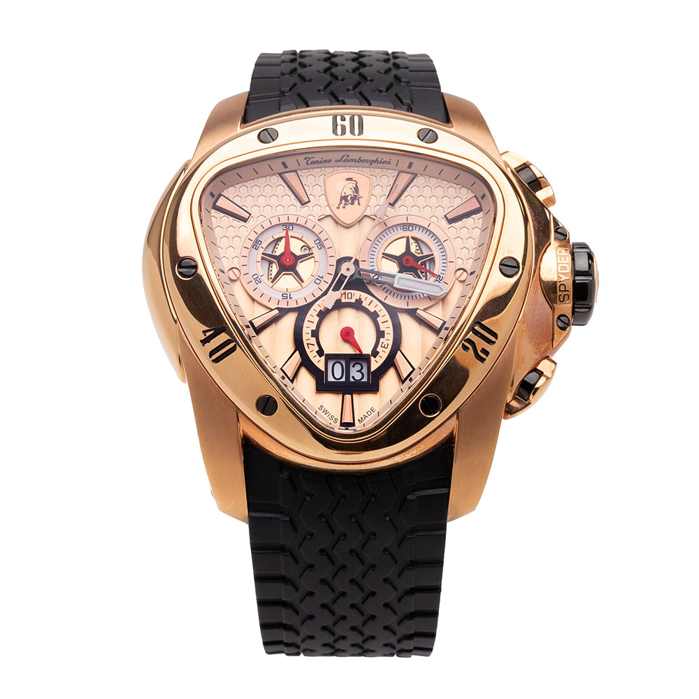 Tonino Lamborghini Spyder 1105SP Chronographic Sport Watch Gold