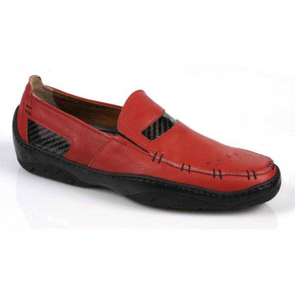 Michael Toschi Mach Driving Shoes Red | MensDesignerShoe.com display picture 1