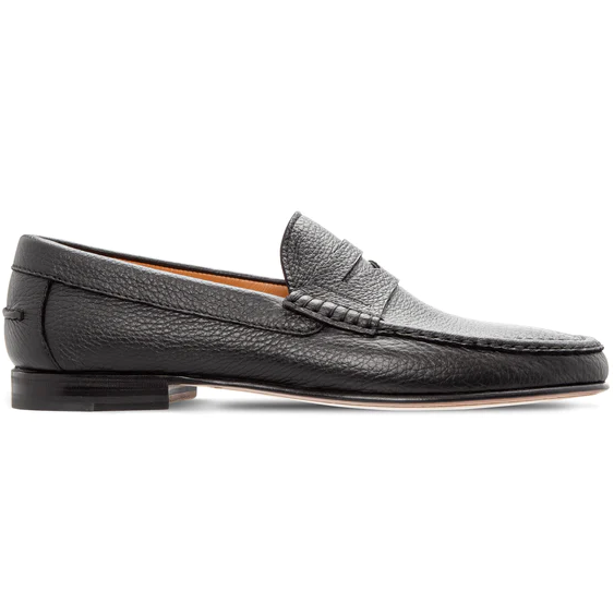 Moreschi 0171000 Deerskin Penny Loafer Black