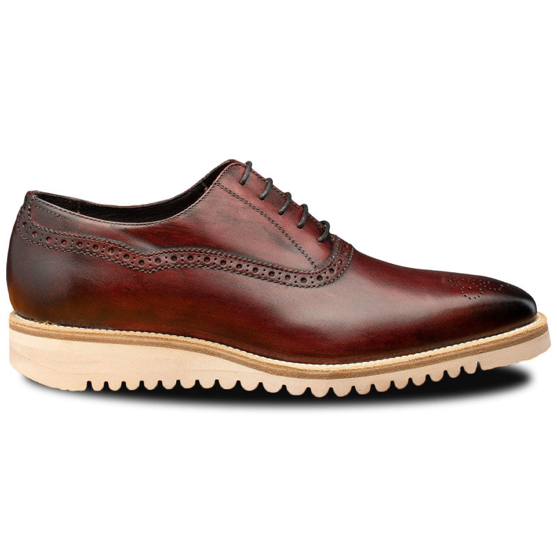 Men Calzoleria Toscana Hand Made Brogue Oxfords 40 Calzoleria Toscana Brown Leather Oxford Square Toe Brogues  main image 4