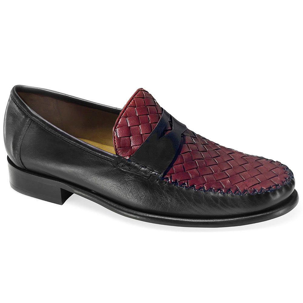 Robert Zur Eli True Glove Penny Loafer Black & Luggage  display picture 1