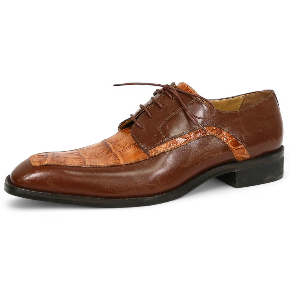 MAURI Shoes Men’s Kiltie Slip-On Dune Champagne Alligator, Calfskin & Suede Leather Luxury Loafers