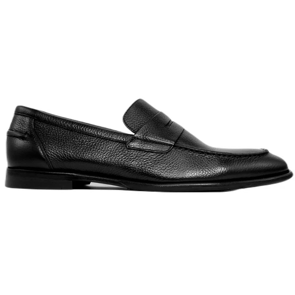 Alan Payne Naples Penny Loafers Black | MensDesignerShoe.com display picture 2