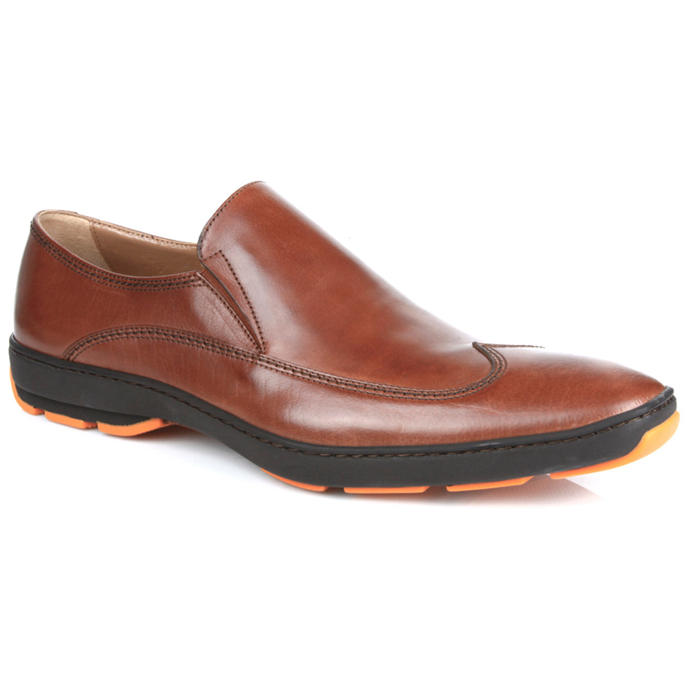 Michael Toschi SUV2 Wingtip Loafers Brown / Orange Sole  display picture 2