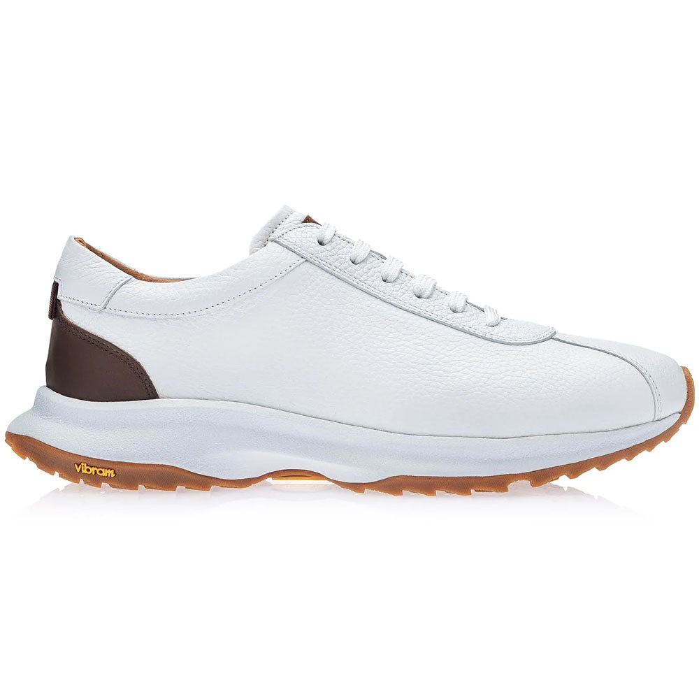 Brand new  MORESCHI Men Shoes  White & Brown Leather Size 9.5 Men main image 2