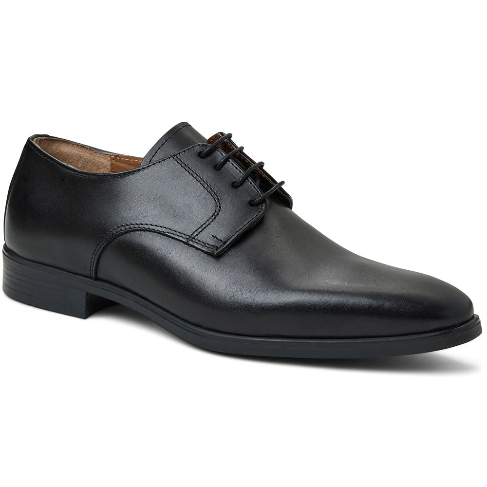 Bruno Magli Classic Black Leather Derbys Vintage Bruno Magli Classic Black Leather Tie Oxfords Shoes  main image 2