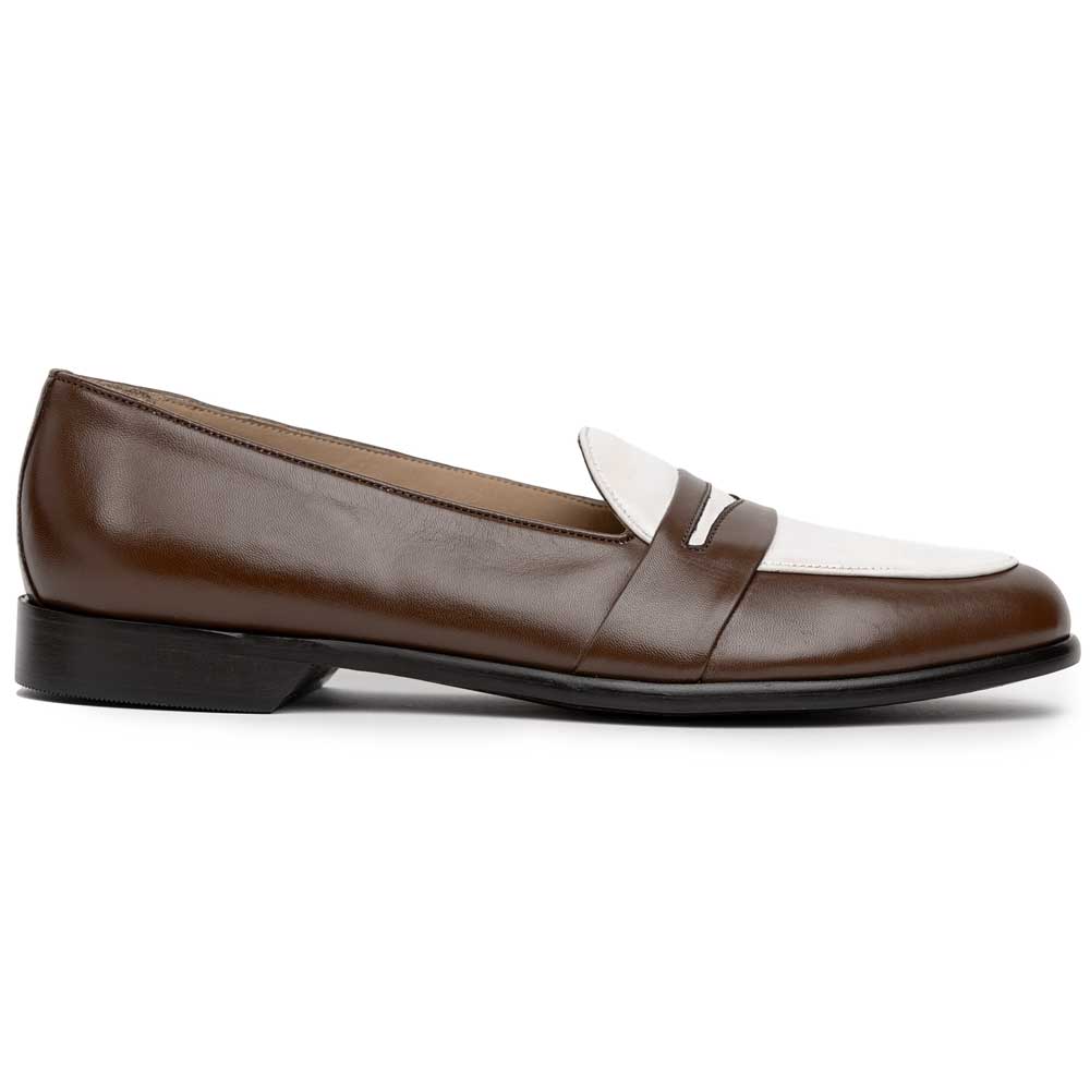 Zelli Alba Calfskin Loafers Camel / Cream