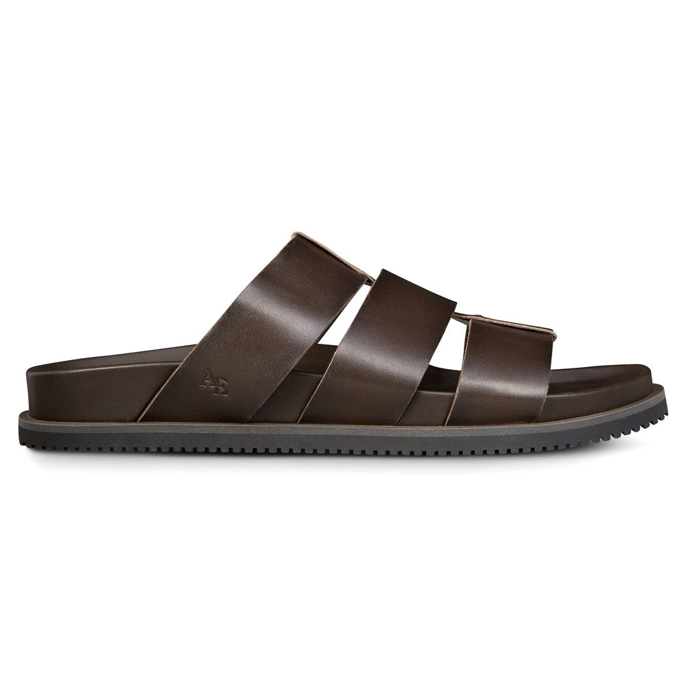 Allen Edmonds Davis Leather Sandal Dark Brown (6957)