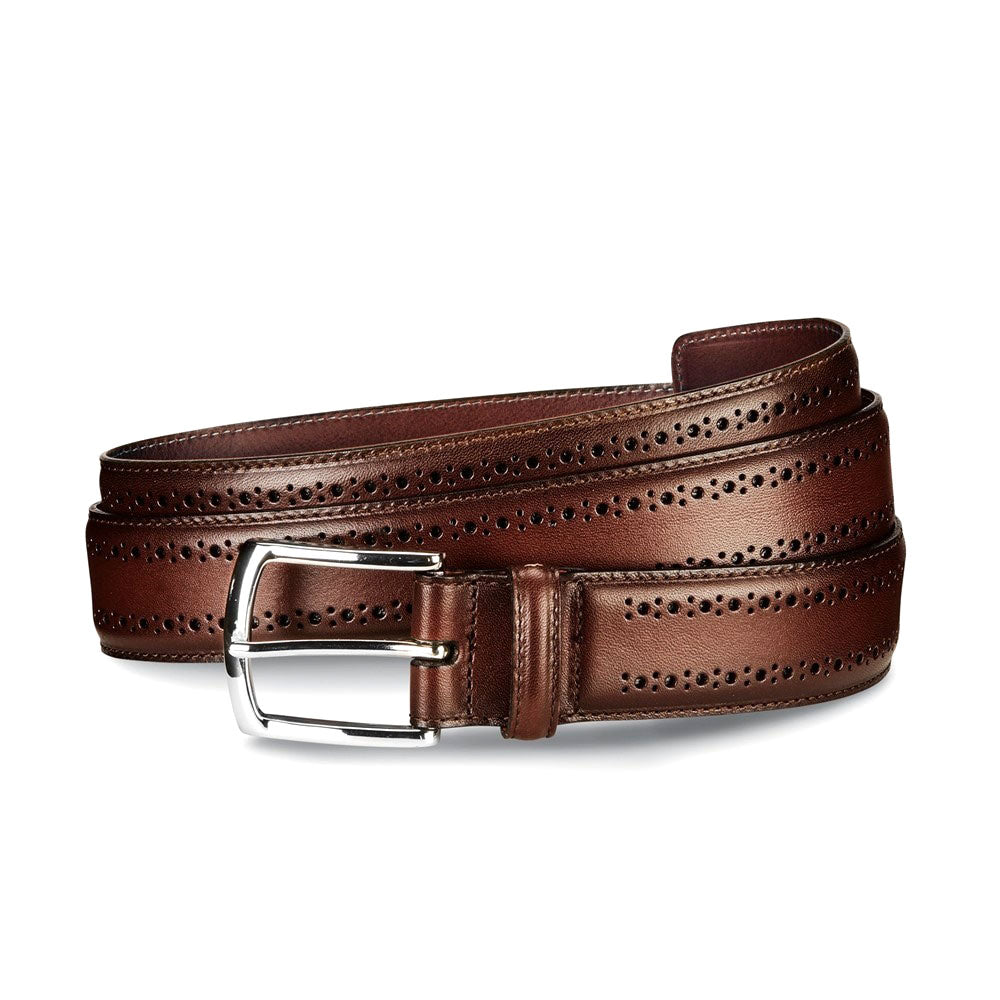 Allen Edmonds Manistee Dress Leather Belt Chili (74006)