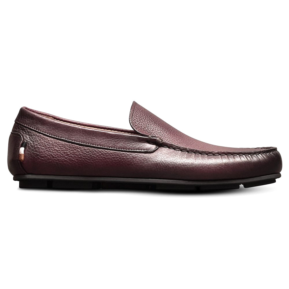 Allen Edmonds Santiago Leather Driving Loafers Burgundy  display picture 3