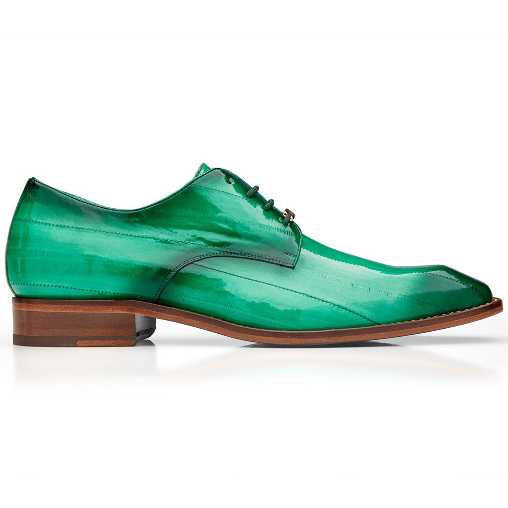 Belvedere Italo Genuine Eel Shoes Antique Mint (D05) | MensDesignerShoe.com