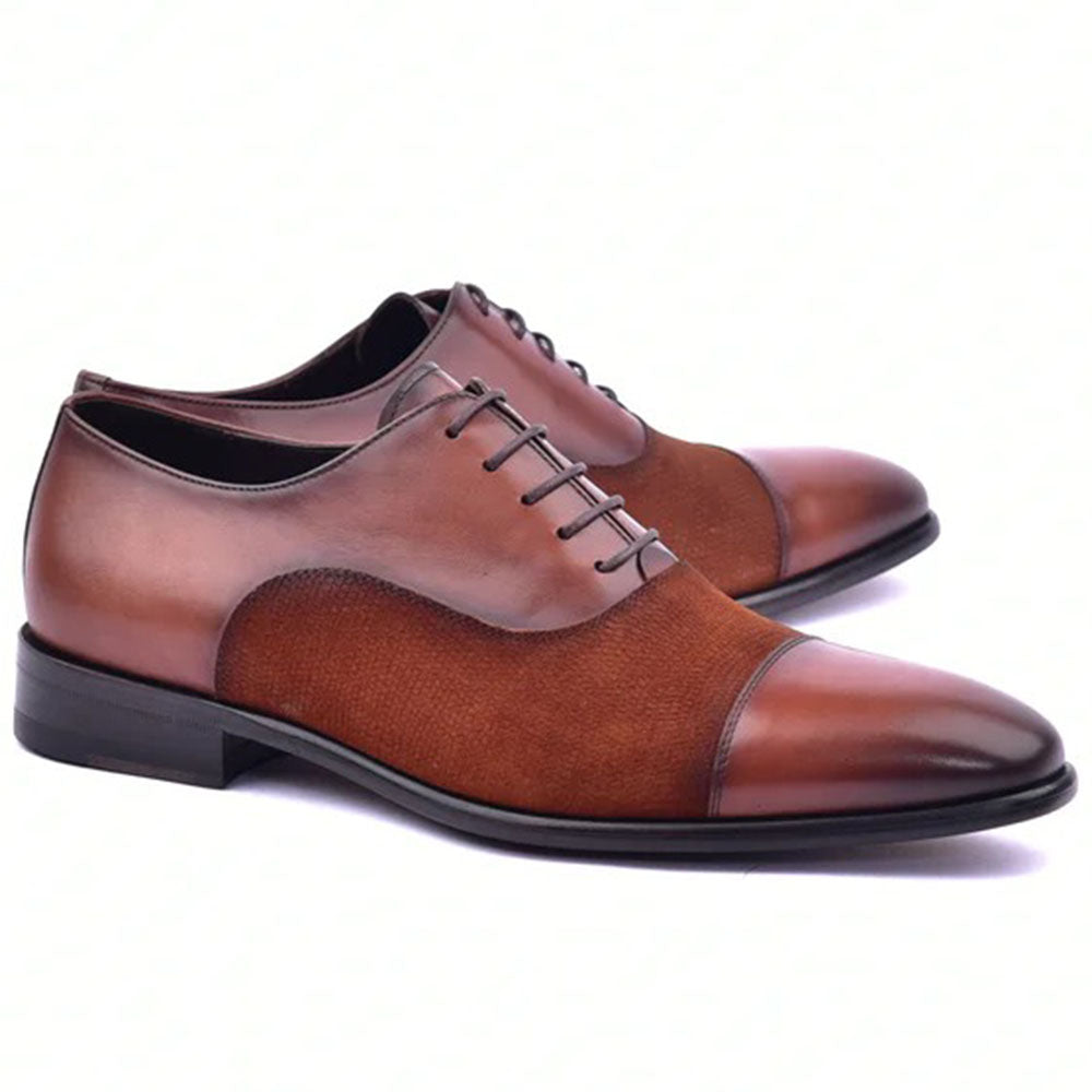 Corrente C0091-6265 Cap-Toe Shoes Tan
