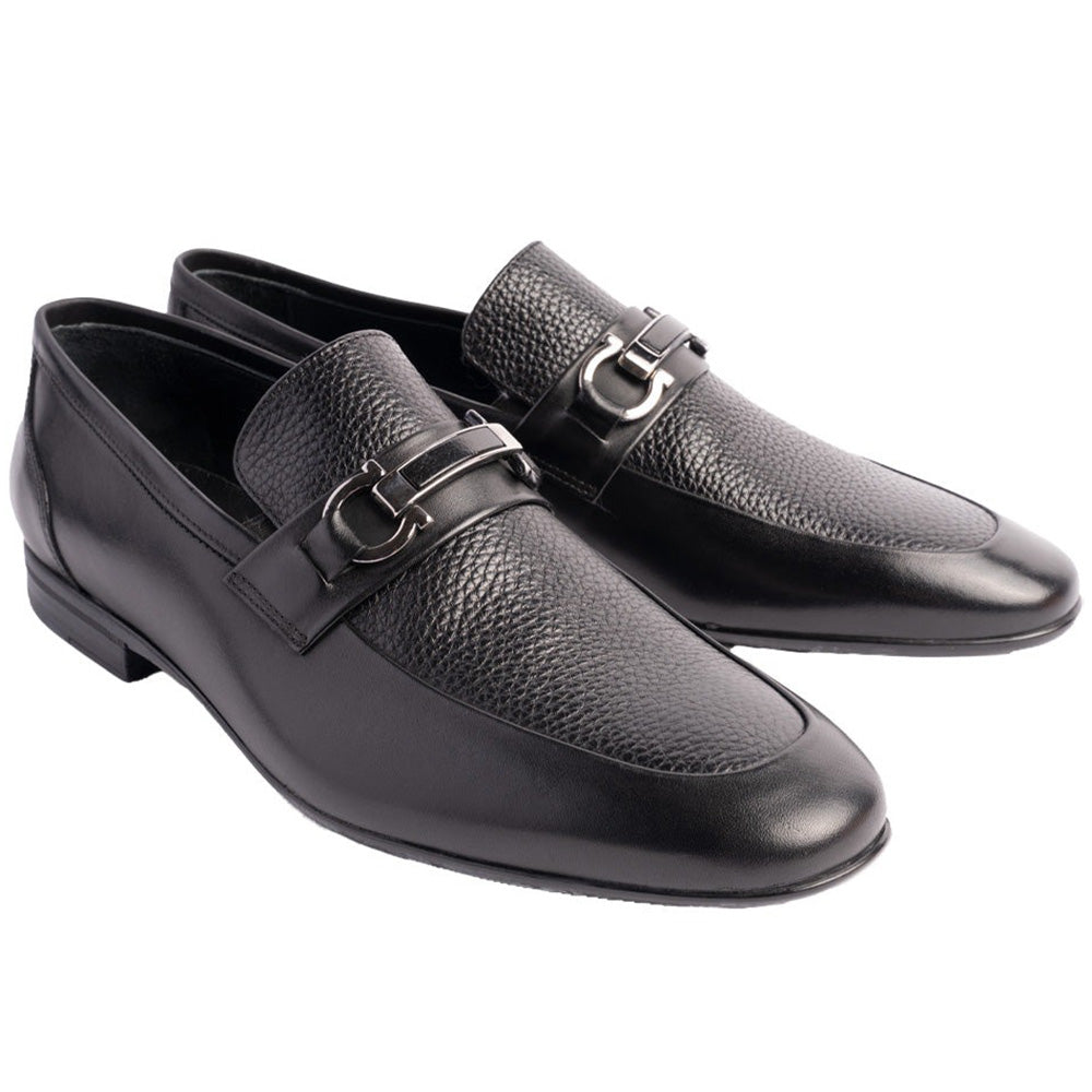 Corrente P00080 Barferr Buckle Loafers Black