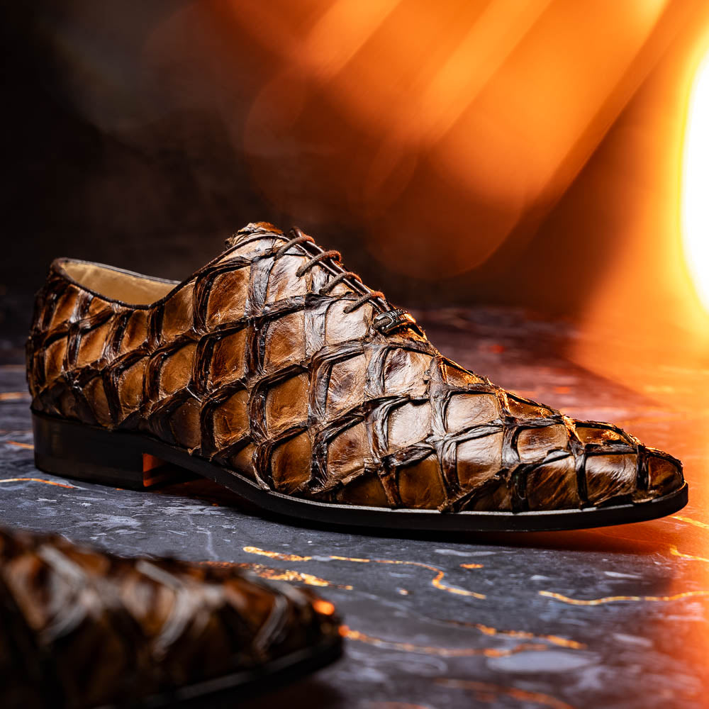 Marco Di Milano Olivieri Pirarucu Dress Oxfords Clear Brown