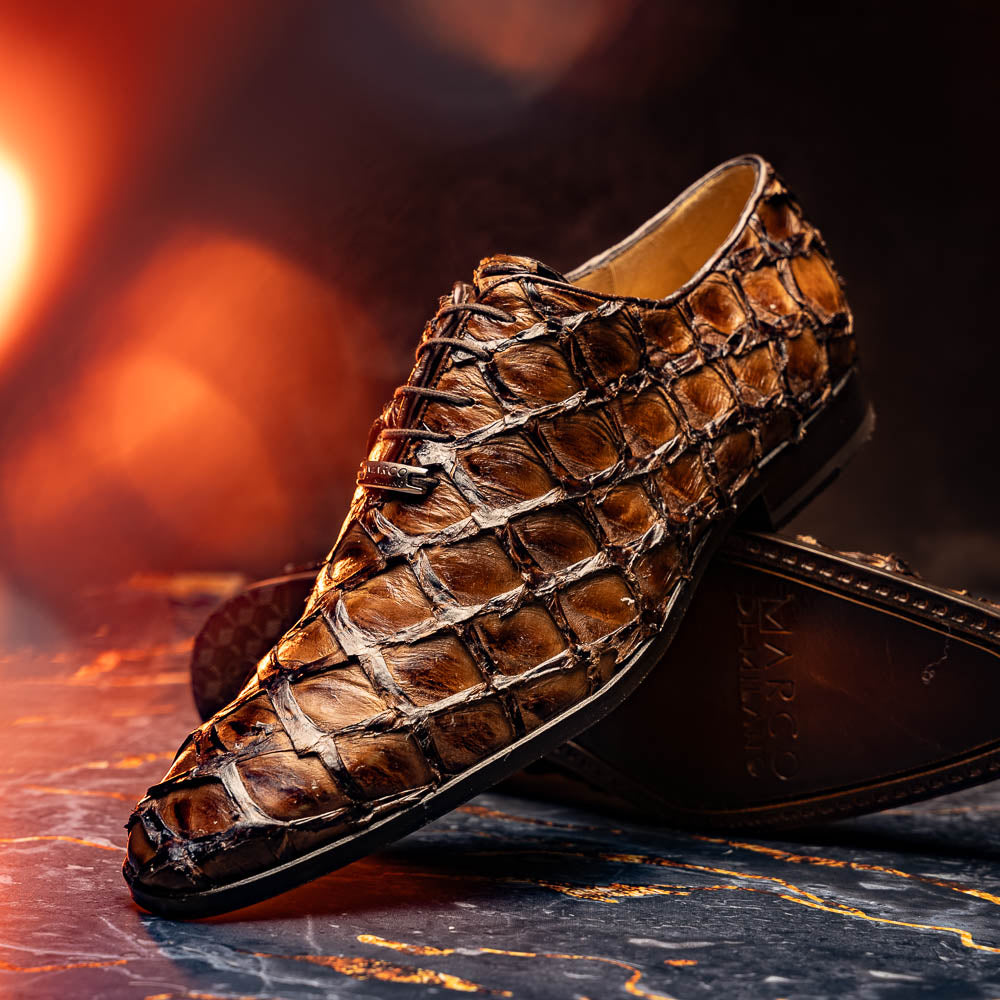 Marco Di Milano Olivieri Pirarucu Dress Oxfords Clear Brown