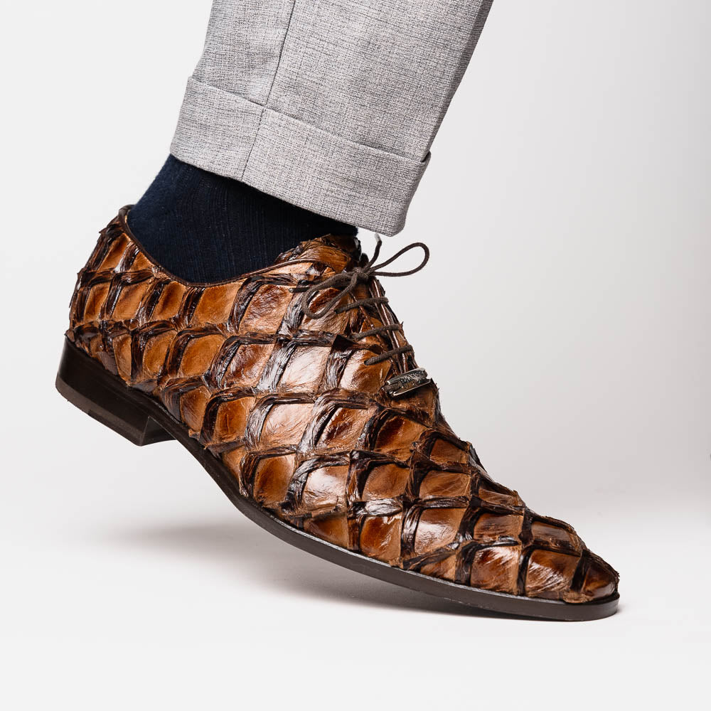 Marco Di Milano Olivieri Pirarucu Dress Oxfords Clear Brown