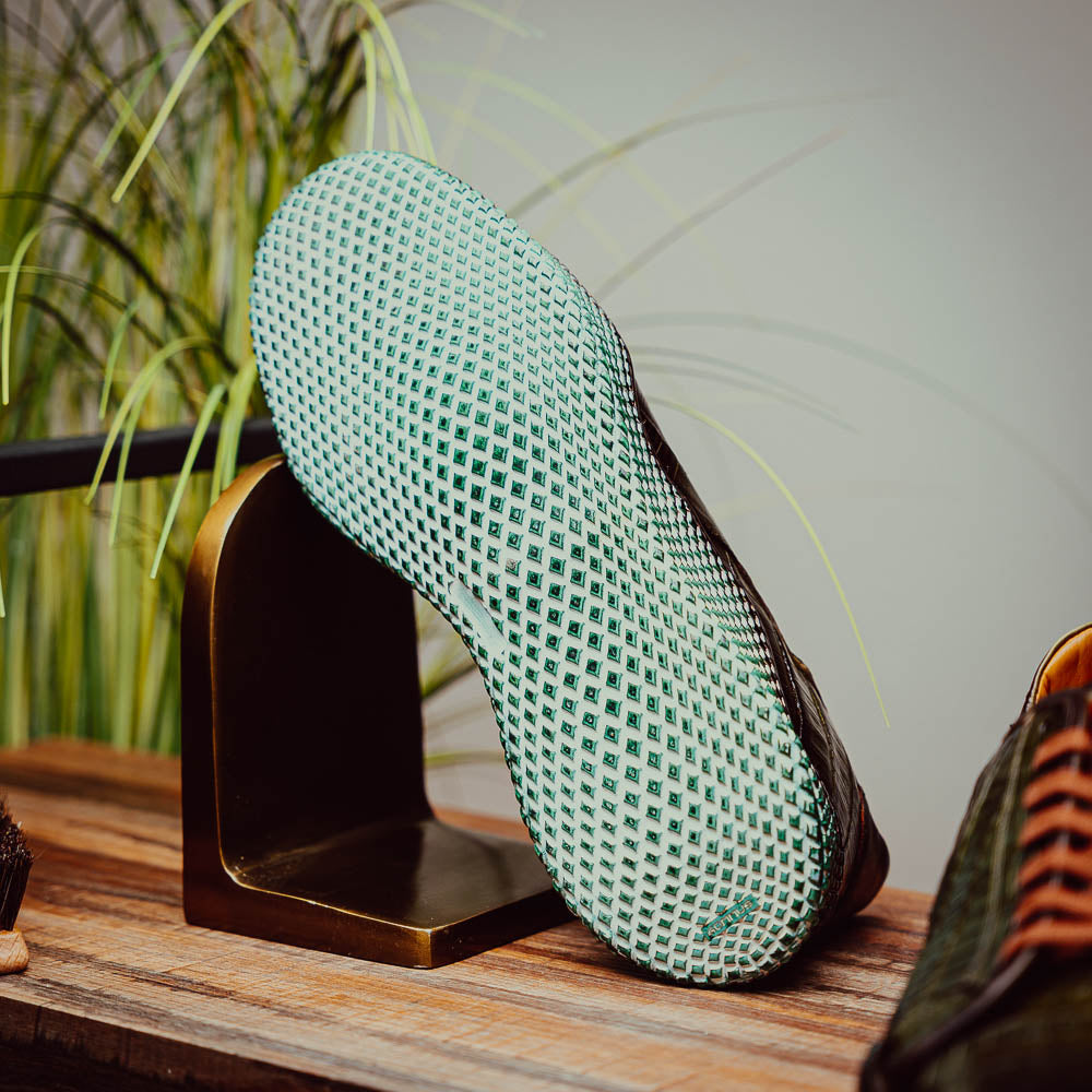 Mezlan Crocodile Super Sneaker II Green (EXCLUSIVE) (AX4936-F)