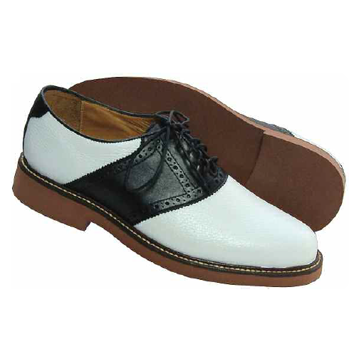 David Spencer Saddle Oxfords Black/White | MensDesignerShoe.com display picture 1
