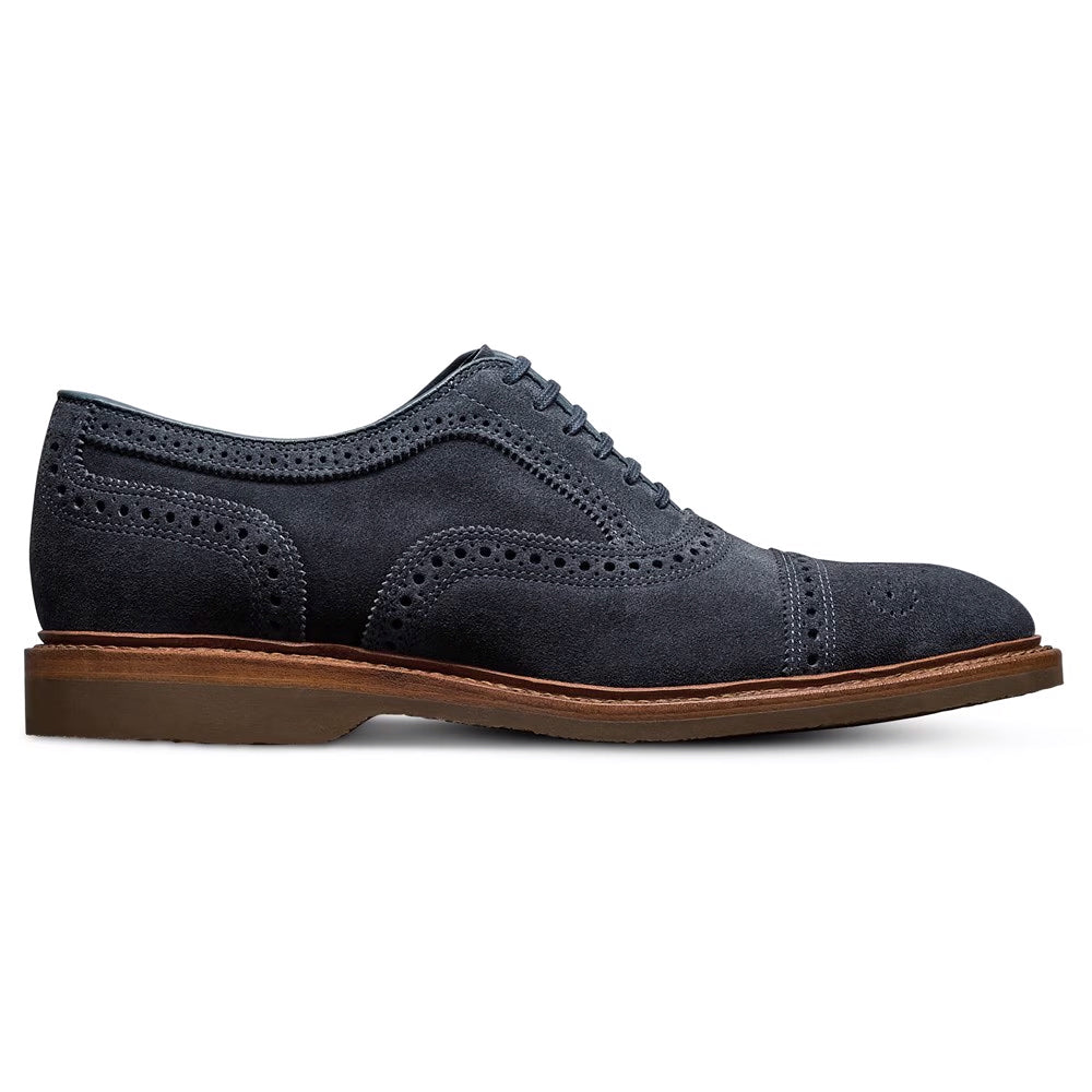 Allen Edmonds Strand Verse Suede Cap-toe Oxford Navy (7982  display picture 1