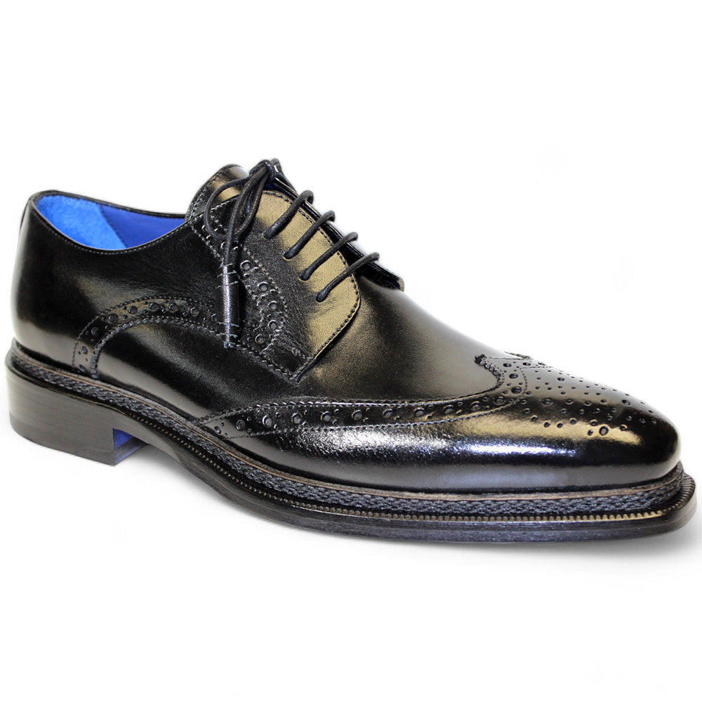Emilio Franco shoes Italian leather wingtip oxford Emilio Franco dress shoes oxford multi color wingtip italian  main image 2
