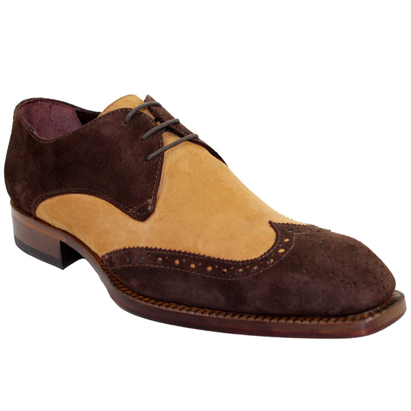 Emilio Franco Gabriele Men's Grey Suede Lace Shoes
