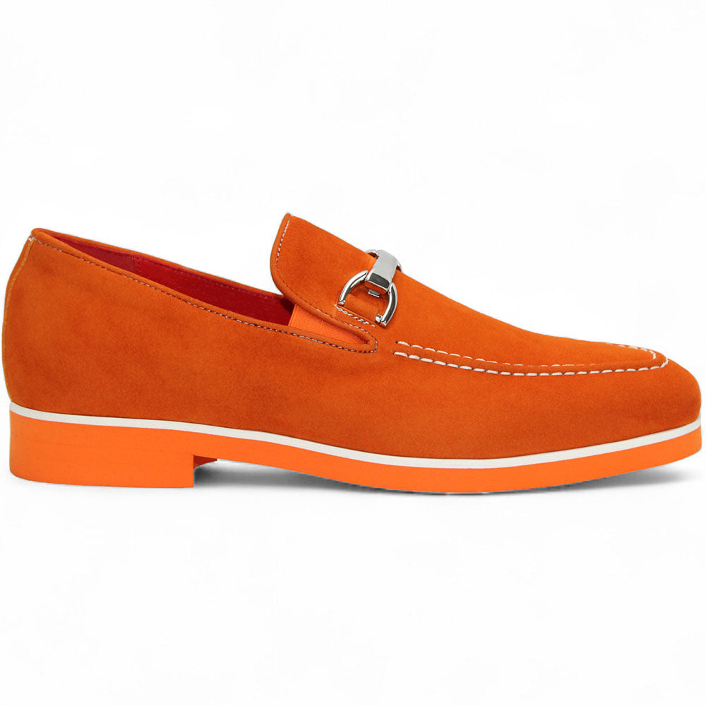 Emilio Franco Nino II Loafers Orange / White | MensDesignerShoe.com