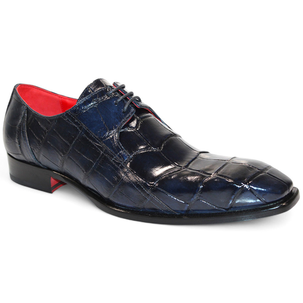 Fennix Logan Alligator Shoes Navy