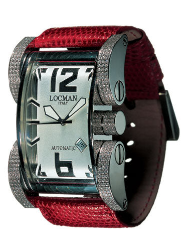 Locman Mens Latin Lover Diamond Watch Red 500D0AG0005LUR