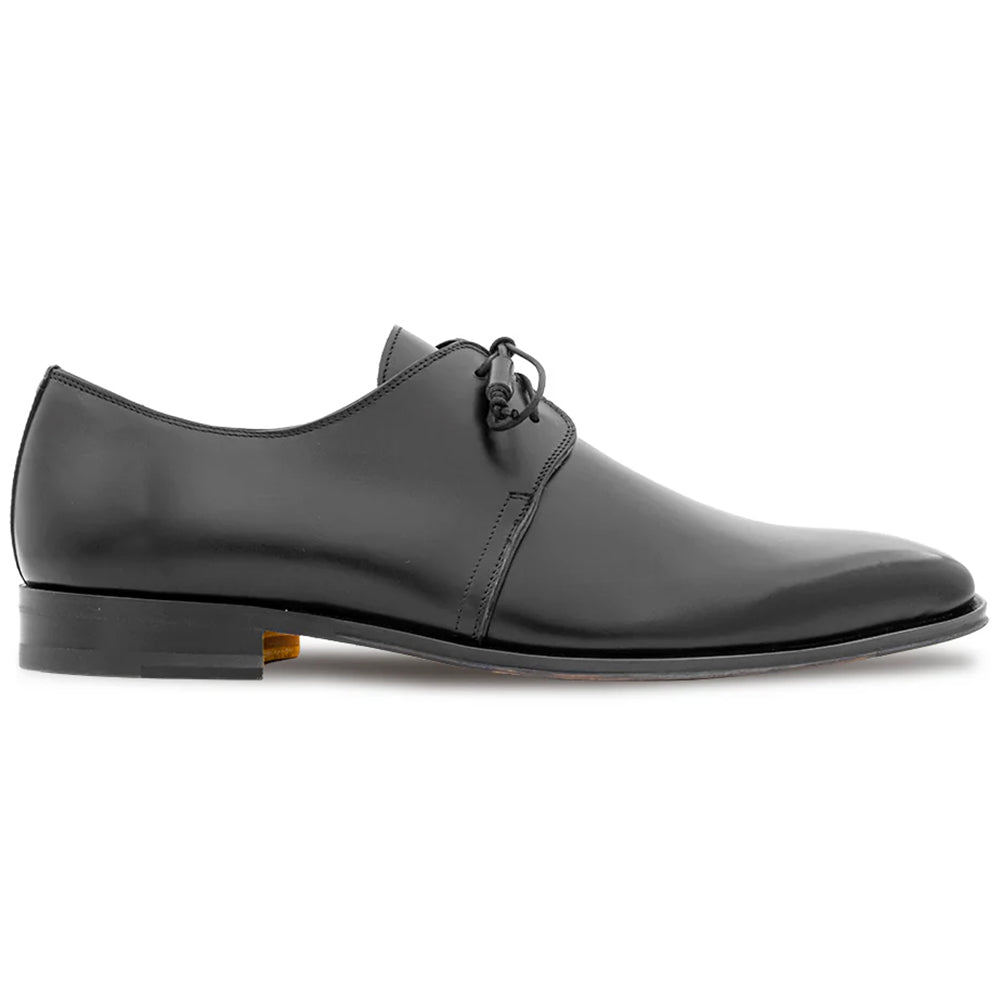 Mezlan Empire Patina Leather Derby Black