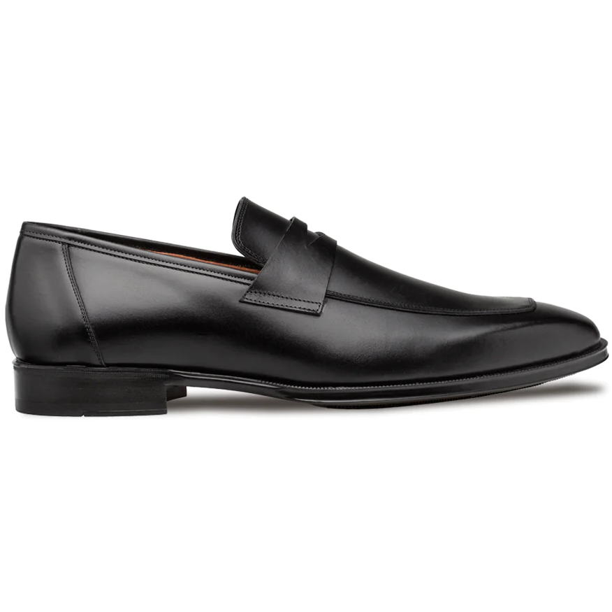Mezlan Avenue Rubber Sole Penny Loafers Black