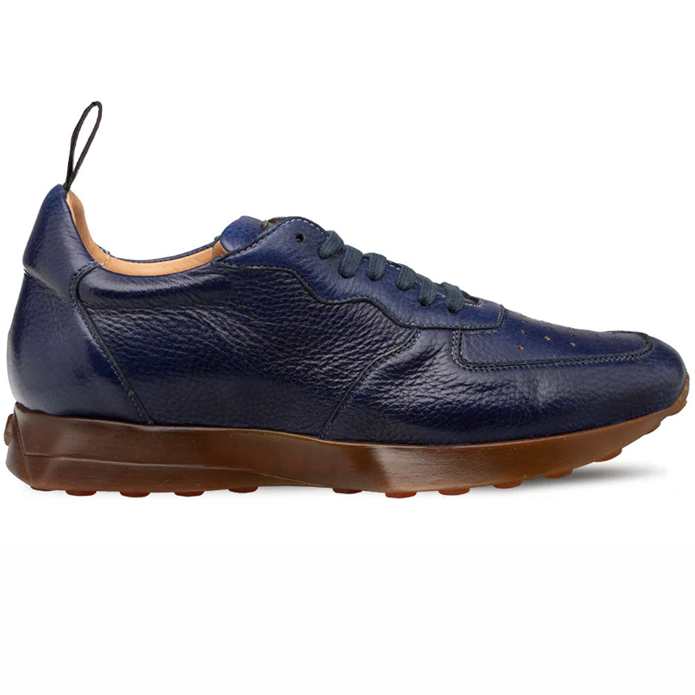 Mezlan Gerardo Deerskin Sneaker Blue (21135) | MensDesignerShoe.com