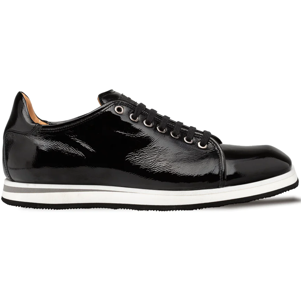 Mezlan CATTUJA 21153 Black Shiny Leather Fashion Sneaker US 10M Spain Mezlan Sneakers for Men for Sale | Shop Men main image 3