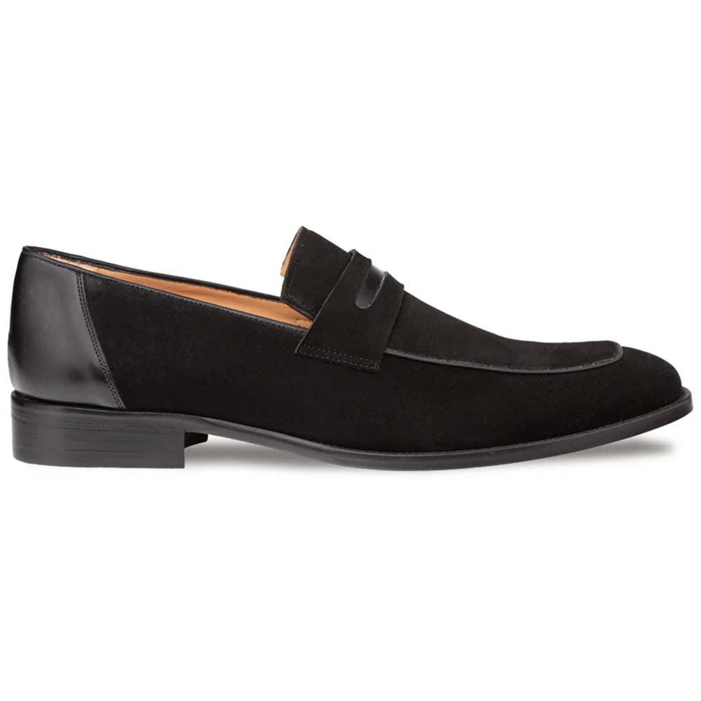 Mezlan Galeno Suede Penny Loafer Black (21247 