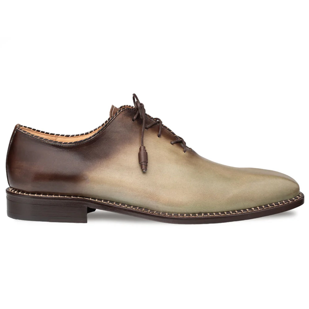 Mezlan Barbaro Two-Tone Oxford Olive / Mocha (21316)