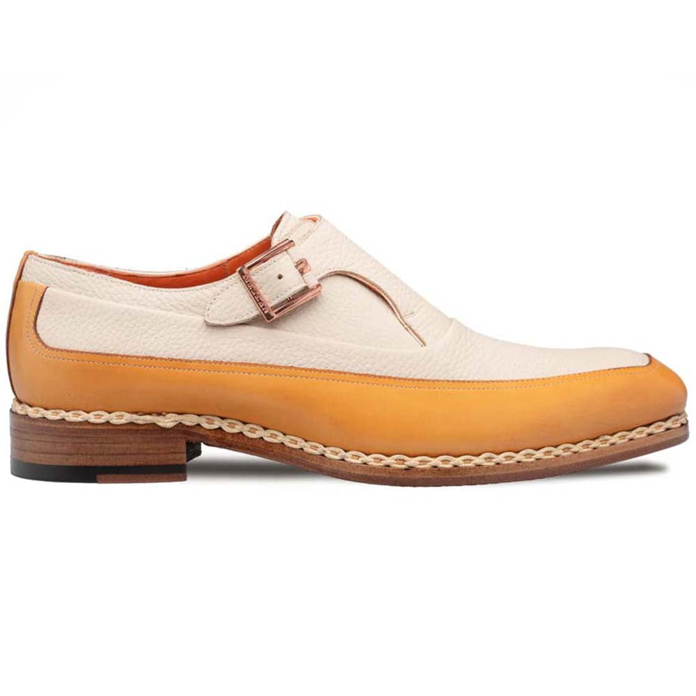 Mezlan Cadena Two-Toned Monk Strap Camel / Bone (21590