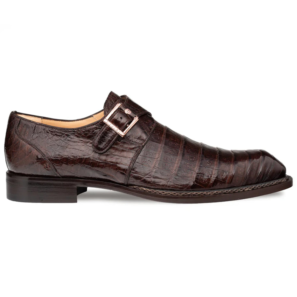 Mezlan Gigolo Crocodile Monk Strap Brown (50056-F  display picture 1