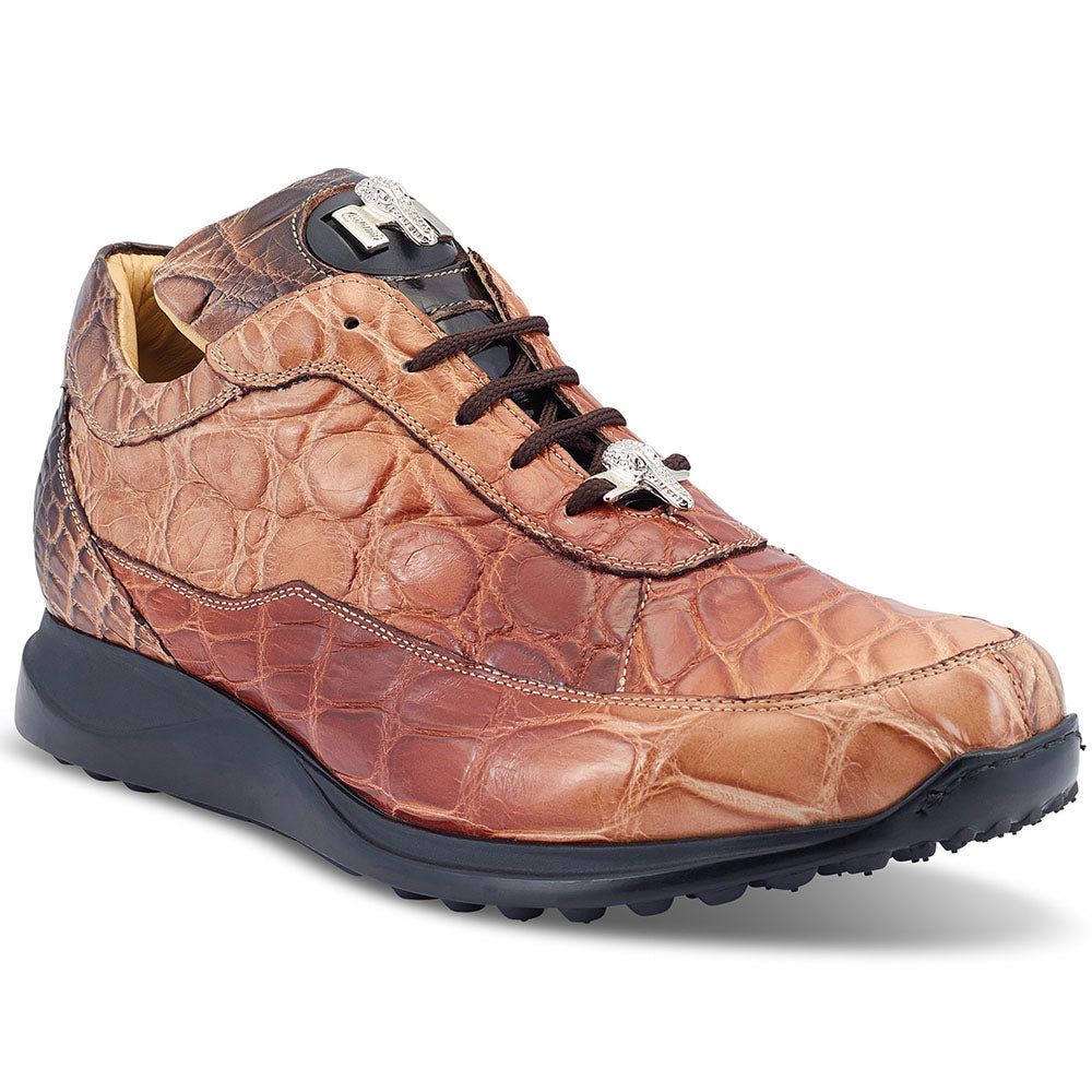 Mauri 8900/2 Alligator Sneakers Multi Brown | MensDesignerShoe.com