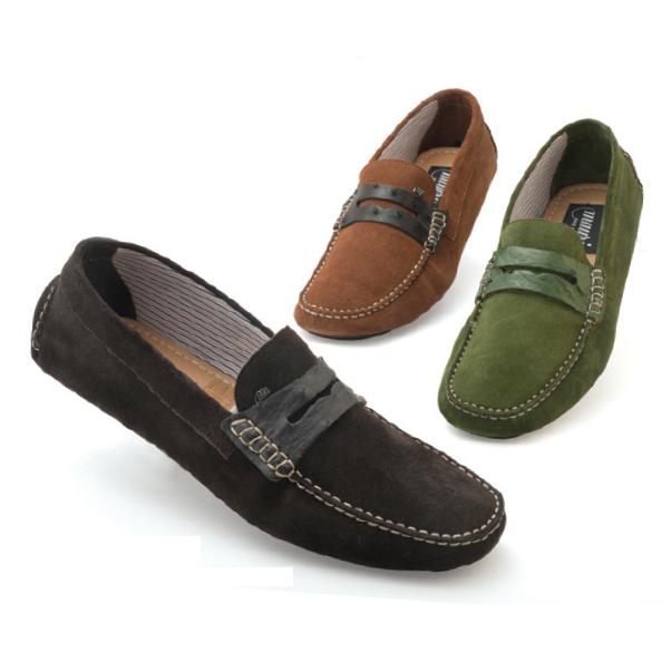 Mauri Palio 9247 Ostrich & Suede Driving Shoes  display picture 1