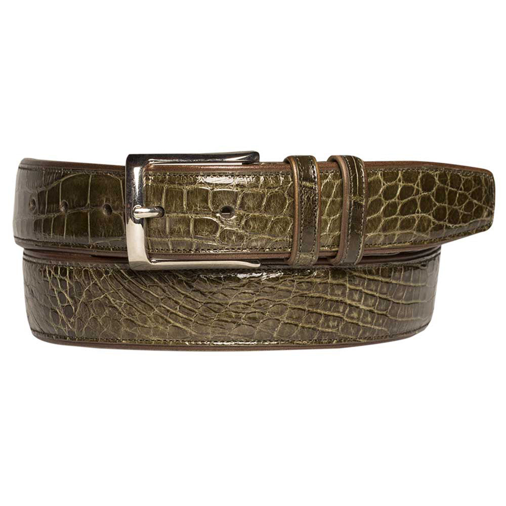 Mezlan AO7907 Alligator Belt Olive