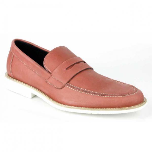 Michael Toschi Cabo Penny Loafers Steel / Orange Sole Size 9 US/ 8.5 UK Michael Toschi Cabo Penny Loafers Steel / Orange Sole  main image 3