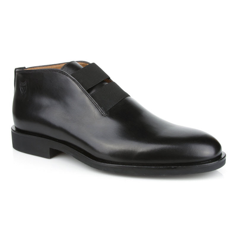Michael Toschi Milano Nappa Boots Black | MensDesignerShoe.com