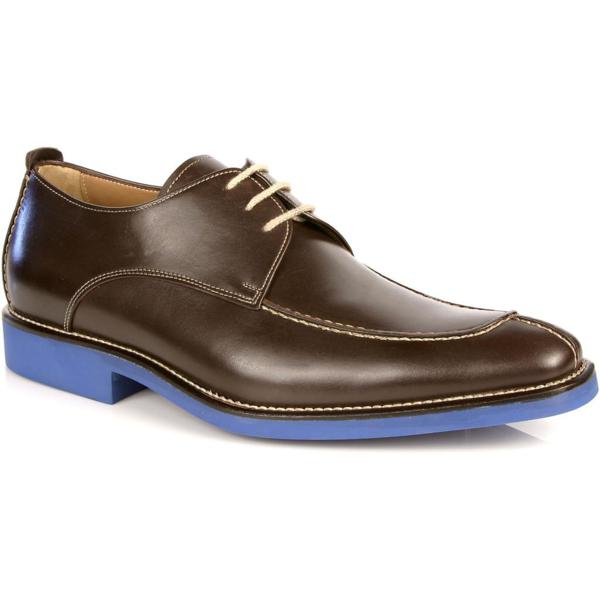 Michael Toschi Berta Split Toe Shoes Chocolate / Blue Sole  display picture 1