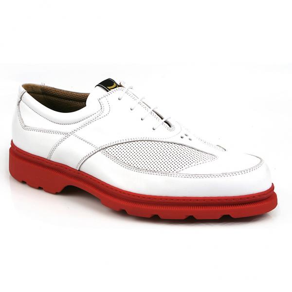 Michael Toschi G3 Golf Shoes White/Red Sole  display picture 2