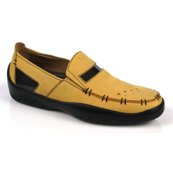Michael Toschi Mach Driving Shoes Yellow Nubuck  display picture 3