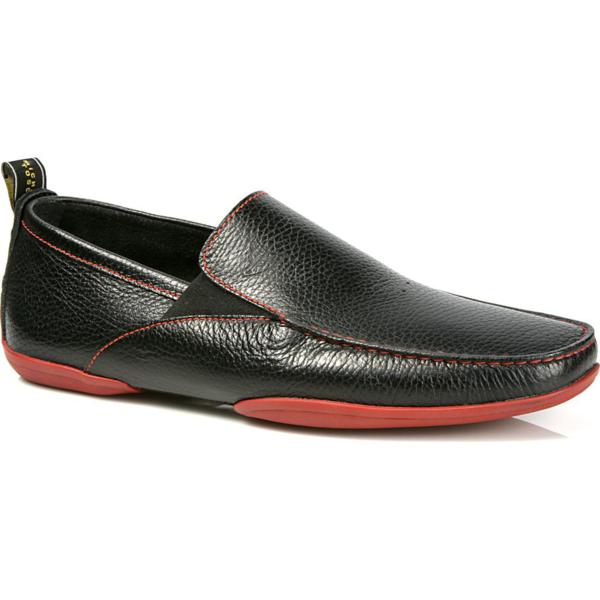 Michael Toschi Onda SE Driving Shoes Black/Red Sole  display picture 1