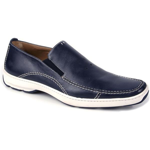 Michael Toschi SUV 2 Casual Loafers Navy | MensDesignerShoe.com display picture 1