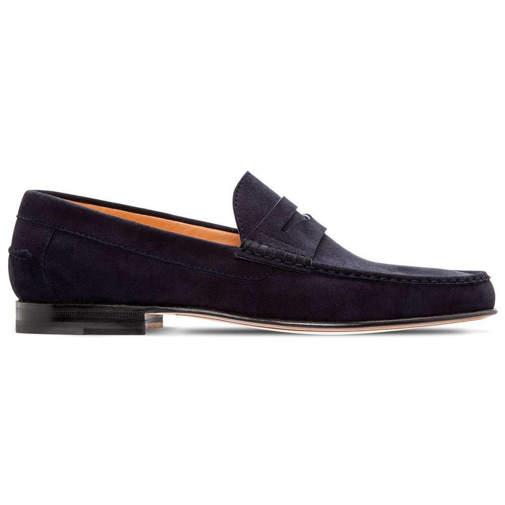 Moreschi Calvi Slip-on Loafers Navy Blue