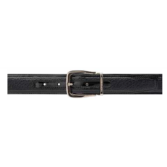 Moreschi Lione Peccary & Calfskin Belts Black